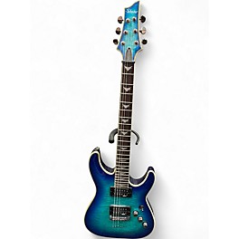 Used Schecter Guitar Research Omen Extreme 6 BLUE Solid Body Electric Guitar