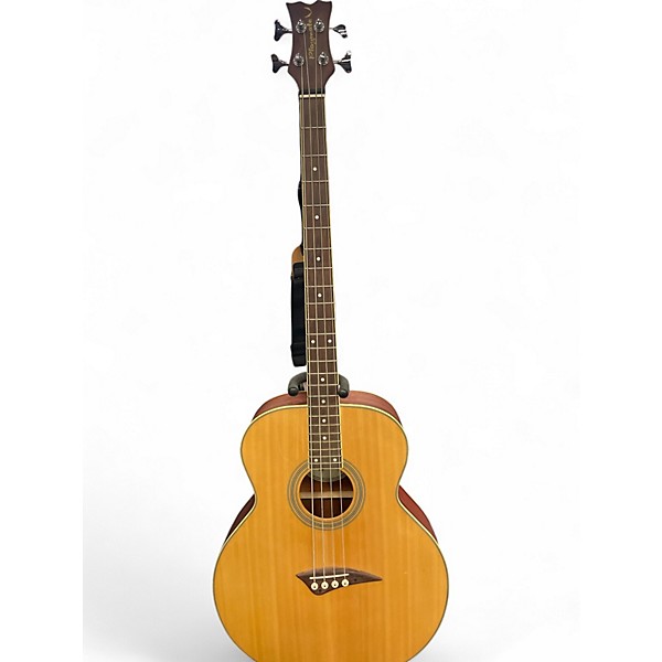Used Dean playaeb Natural Acoustic Bass Guitar