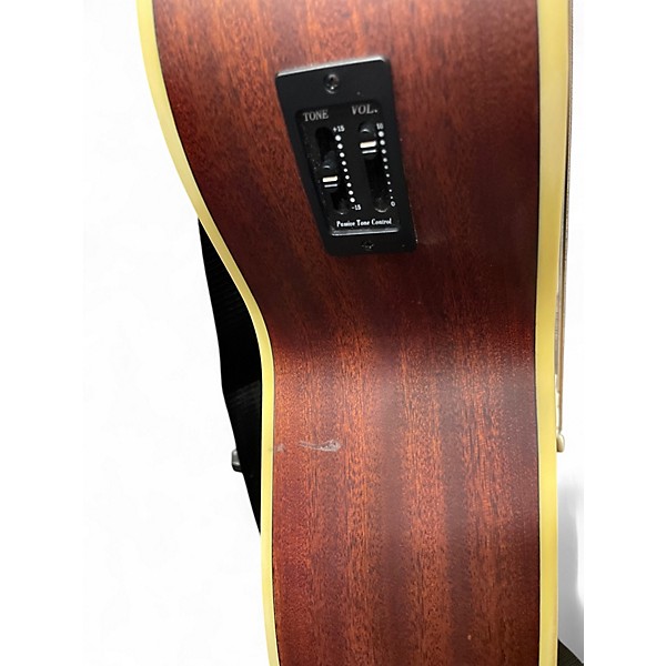 Used Dean playaeb Natural Acoustic Bass Guitar