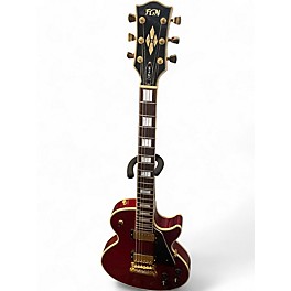 Used Fujigen LP Crimson Red Burst Solid Body Electric Guitar