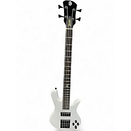 Used Spector ETHOS HP 4 WHITE SPARKLE Electric Bass Guitar
