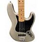 Used Fender mod shop jazz bass Silver Electric Bass Guitar