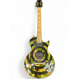 Used Epiphone ZAKK WYLDE LES PAUL CUSTOM BULLSEYE CAMO Camo Bullseye Solid Body Electric Guitar