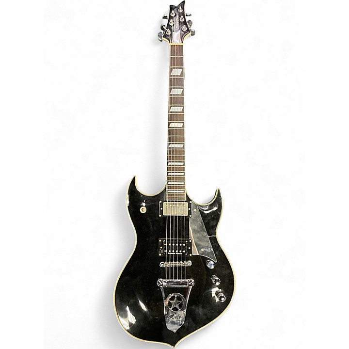 Silvertone●KISS ポールスタンレー●PS-AP1 ストラップ他付属 Used Silvertone KISS PAUL STANLEY SIGNATURE SOVEREIGN black