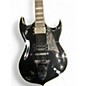 Used Silvertone KISS PAUL STANLEY SIGNATURE SOVEREIGN black sparkle Solid Body Electric Guitar thumbnail