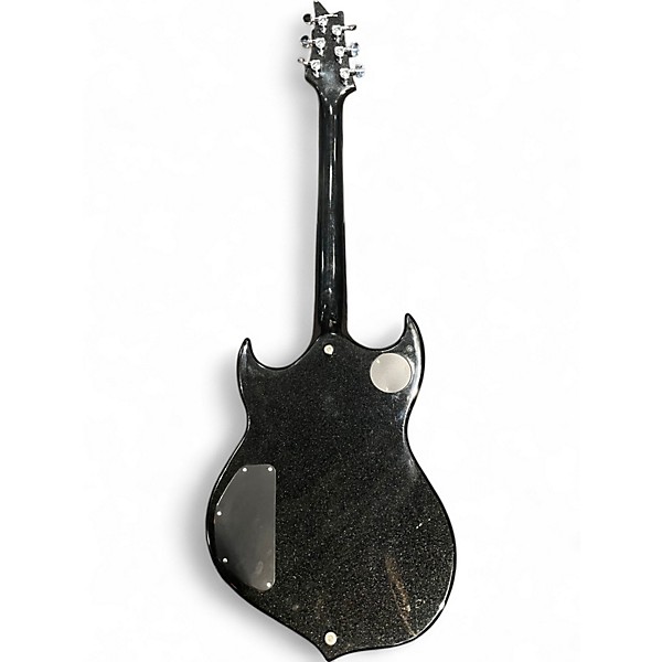 Used Silvertone KISS PAUL STANLEY SIGNATURE SOVEREIGN black sparkle Solid Body Electric Guitar