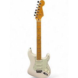 Used Fender American Ultra Stratocaster Olympic Pearl Solid Body Electric Guitar