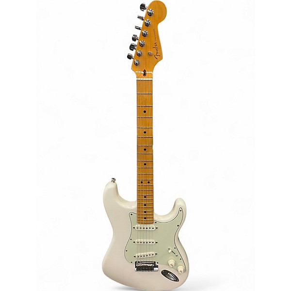 Used Fender American Ultra Stratocaster Olympic Pearl Solid Body Electric Guitar