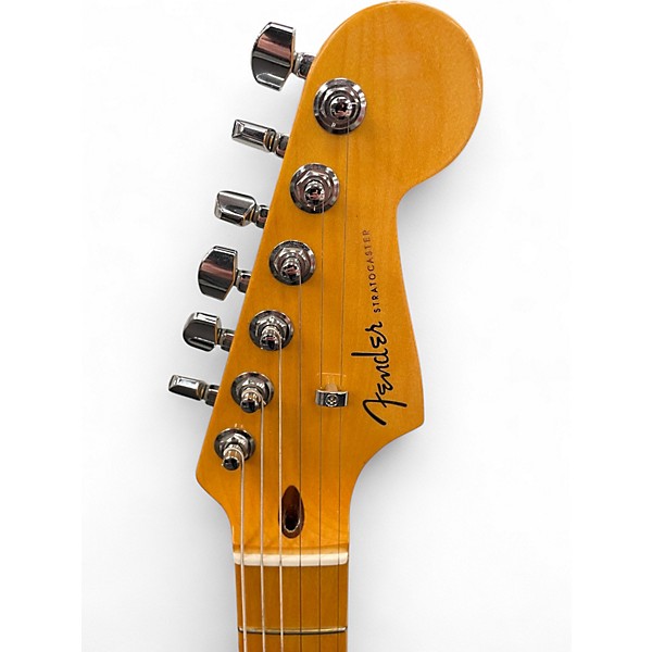 Used Fender American Ultra Stratocaster Olympic Pearl Solid Body Electric Guitar