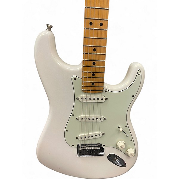 Used Fender American Ultra Stratocaster Olympic Pearl Solid Body Electric Guitar