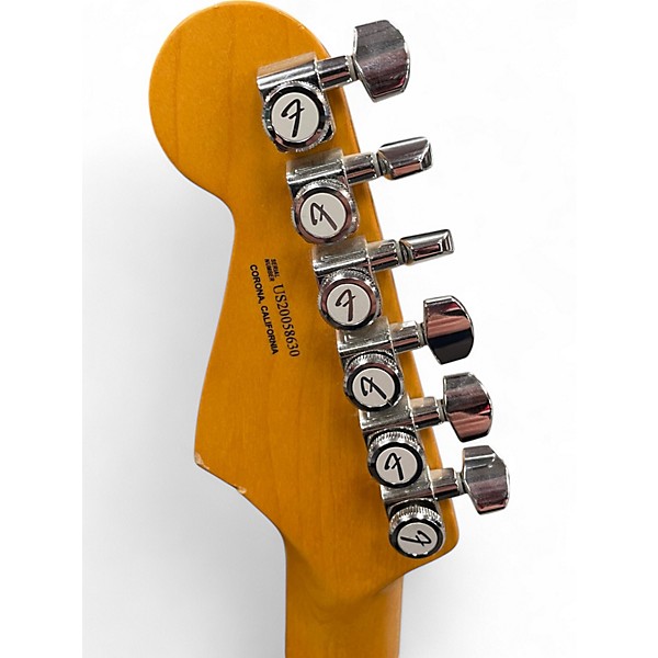 Used Fender American Ultra Stratocaster Olympic Pearl Solid Body Electric Guitar