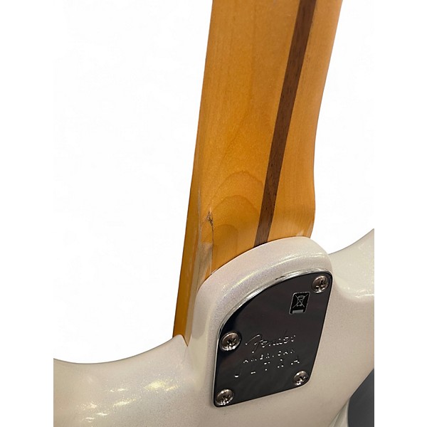 Used Fender American Ultra Stratocaster Olympic Pearl Solid Body Electric Guitar