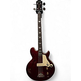 Used Epiphone Jack Casady Signature sparkling burgundy Electric Bass Guitar