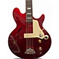 Used Epiphone Jack Casady Signature sparkling burgundy Electric Bass Guitar