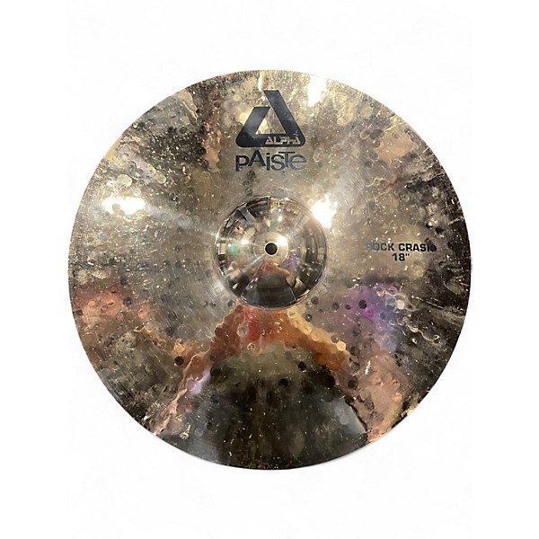 Used Paiste 18in ALPHA ROCK CRASH Cymbal