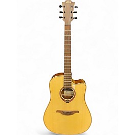 Used Lag Guitars T88DCE Tramontane High Gloss Natural Acoustic Electric Guitar