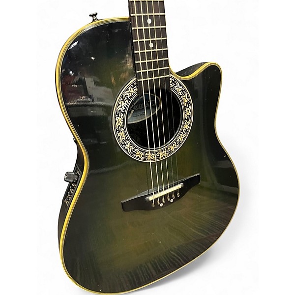 Used 1989 Ovation PINNICLE BARNBOARD Acoustic Electric Guitar