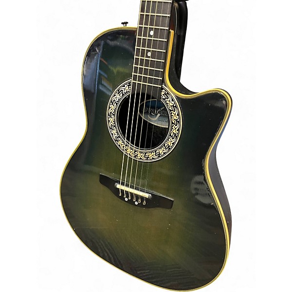 Used 1989 Ovation PINNICLE BARNBOARD Acoustic Electric Guitar