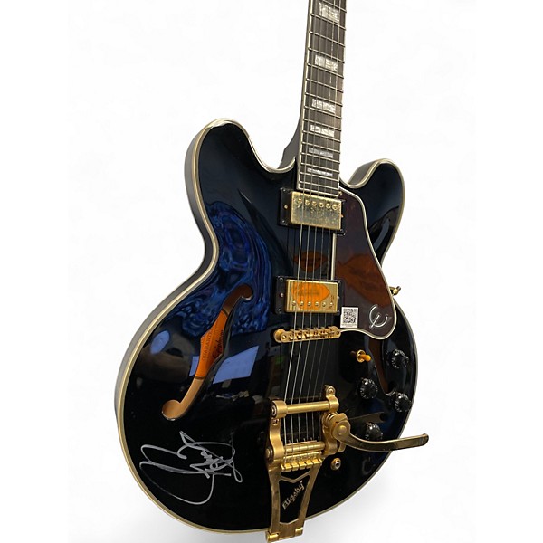 Used Epiphone Bonamassa ES335 Black Hollow Body Electric Guitar