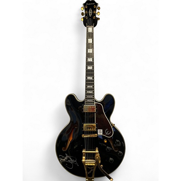 Used Epiphone Bonamassa ES335 Black Hollow Body Electric Guitar