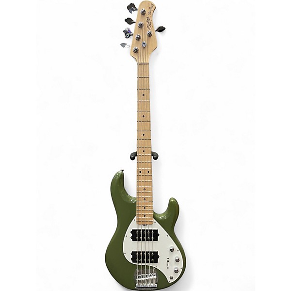 Used Sterling by Music Man STINGRAY 5 Olive Green Electric Bass Guitar,Specials : American Fashion Style Bags On Sale