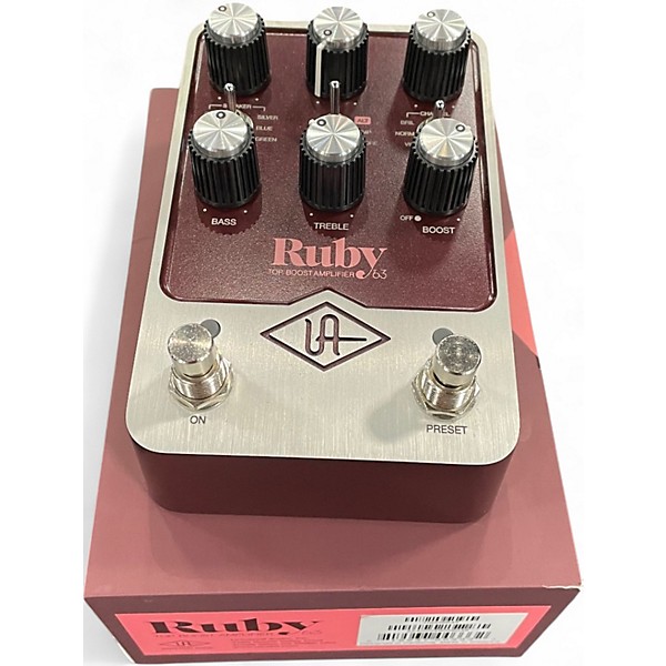 Used Universal Audio UAFX Ruby '63 Top Boost Amplifier Effect Pedal