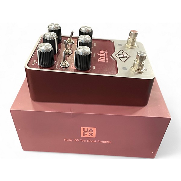 Used Universal Audio UAFX Ruby '63 Top Boost Amplifier Effect Pedal