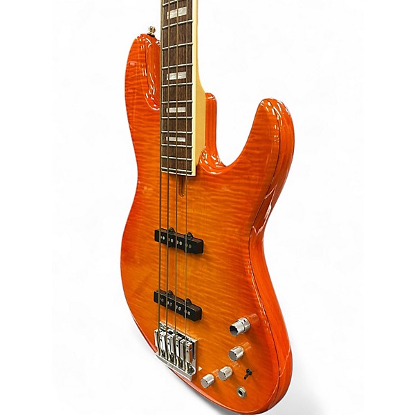 人気スポー新作 N.Y.C Fodera 2010 Used Empire Burst Orange Transparent Bass ベース