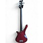 Used Warwick Fortress Flashback Trans Red Electric Bass Guitar