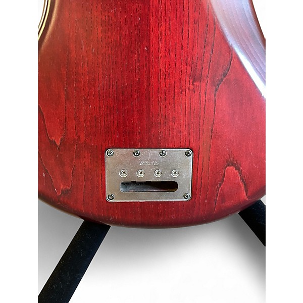 Used Warwick Fortress Flashback Trans Red Electric Bass Guitar