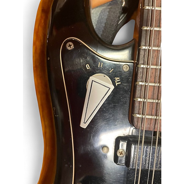 Vintage 1967 EKO COBRA 12 X11 2 Color Sunburst Solid Body Electric Guitar