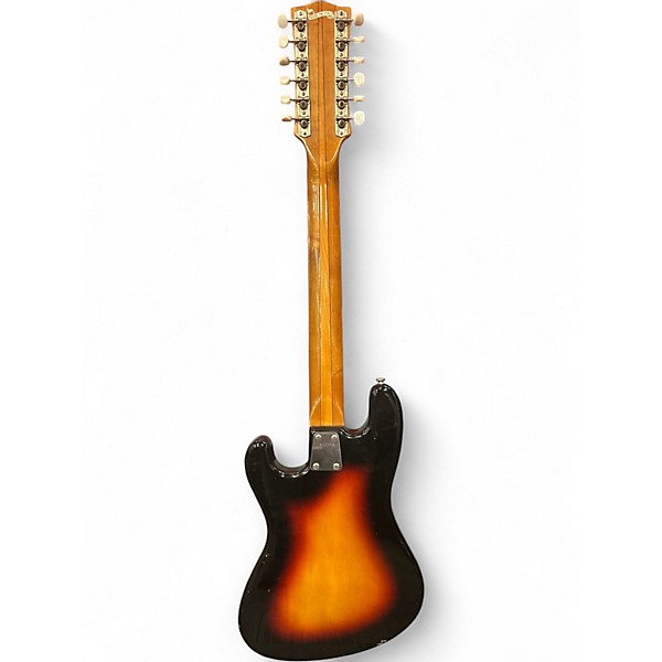 Vintage 1967 EKO COBRA 12 X11 2 Color Sunburst Solid Body Electric Guitar