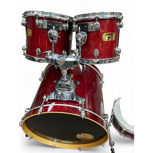 Used Mapex 5 Piece Pro M Series Trans Red Drum Kit