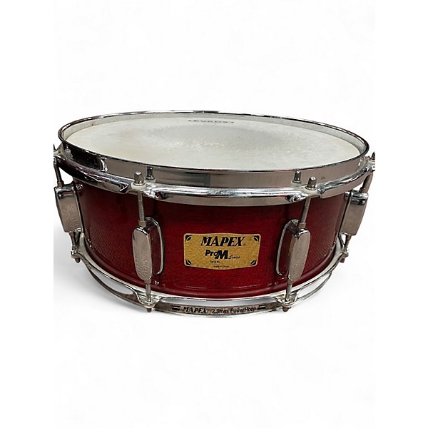 Used Mapex 5 Piece Pro M Series Trans Red Drum Kit