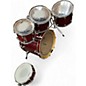 Used Mapex 5 Piece Pro M Series Trans Red Drum Kit