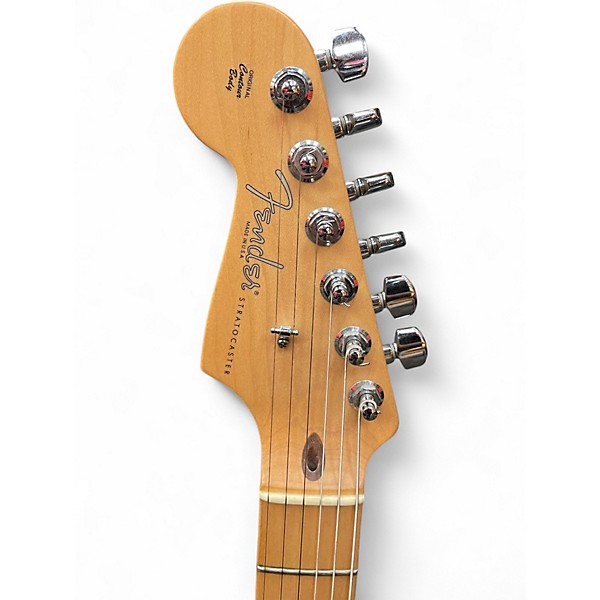 Used Fender American Standard Stratocaster Left Handed 3 Tone Sunburst Electric Guitar