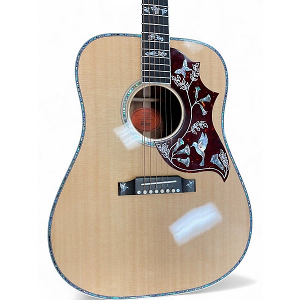 Used Gibson Hummingbird Custom Koa Natural Acoustic Electric Guitar