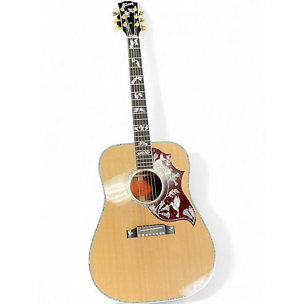 Used Gibson Hummingbird Custom Koa Natural Acoustic Electric Guitar