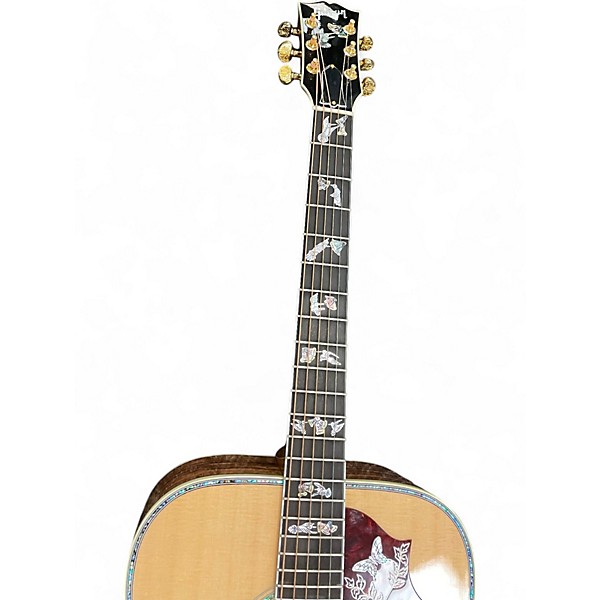 Used Gibson Hummingbird Custom Koa Natural Acoustic Electric Guitar