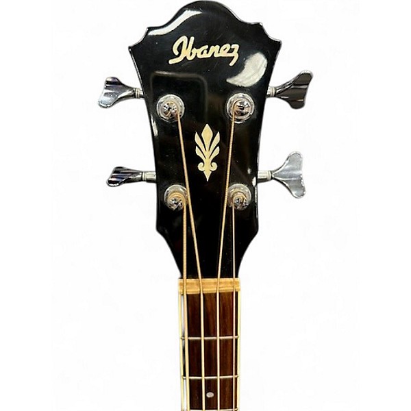 Used Ibanez AEB10E Black Acoustic Bass Guitar
