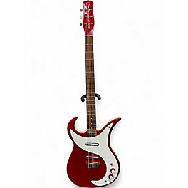 Used Danelectro Wild Thing Baritone Candy Apple Red Solid Body Electric Guitar