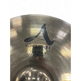 Used Zildjian 16in A Custom Fast Crash Cymbal