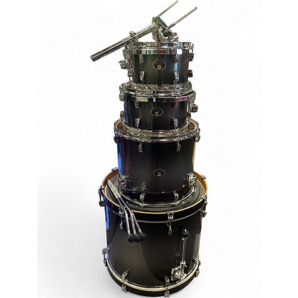 Used TAMA 4 Piece Silverstar midnight sparkle fade Drum Kit
