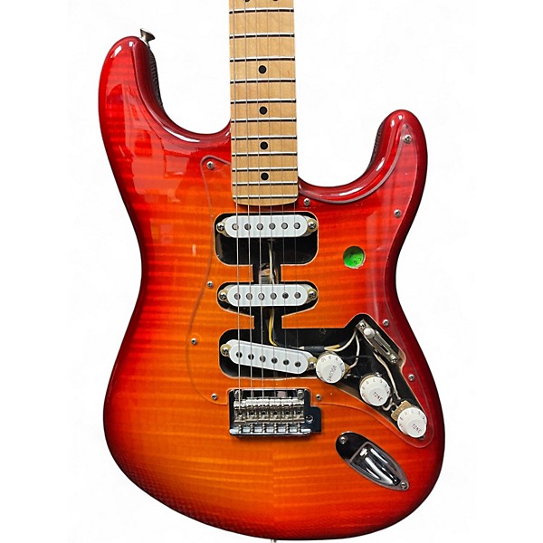 Used Fender Player Plus Stratocaster Plus Top Cherry Sunburst Solid Body Electric Guitar