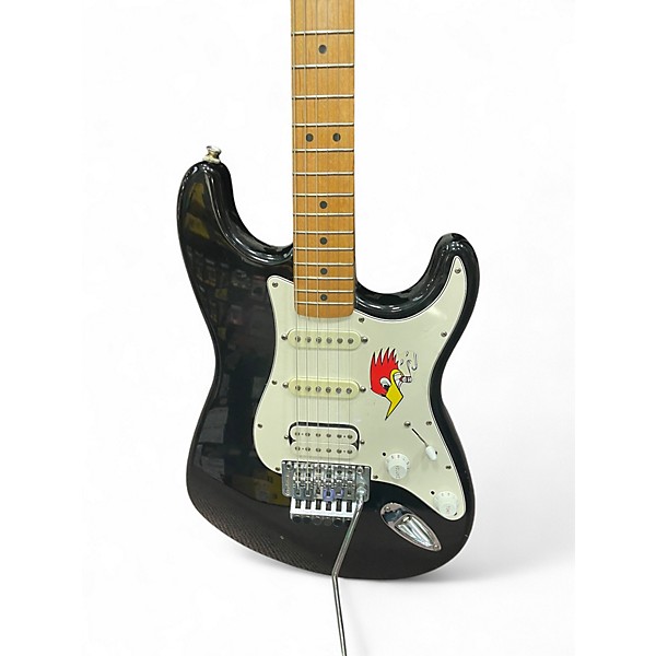 Used Fender Standard Stratocaster Black Solid Body Electric Guitar