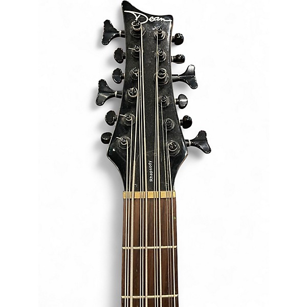 Used Dean Rhapsody 12 12-String TRANSPARENT BLACK Electric Bass Guitar