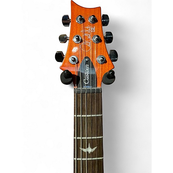 Used PRS SE Custom 24 Amber Solid Body Electric Guitar