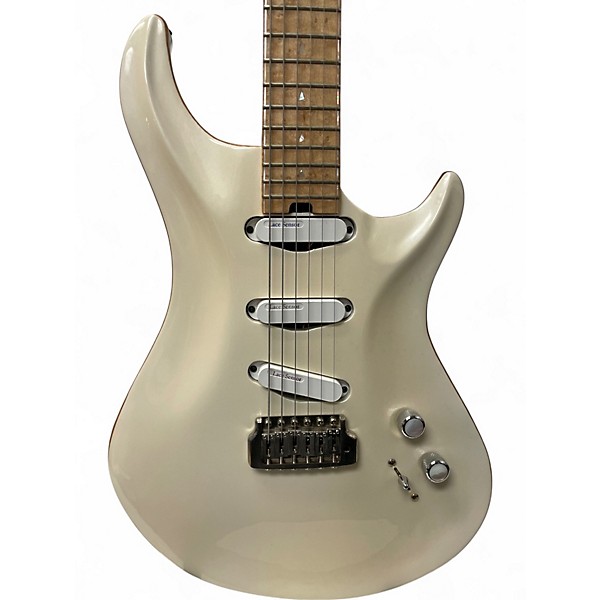 Used Warrior 55' Throwback Alpine White Solid Body Electric Guitar