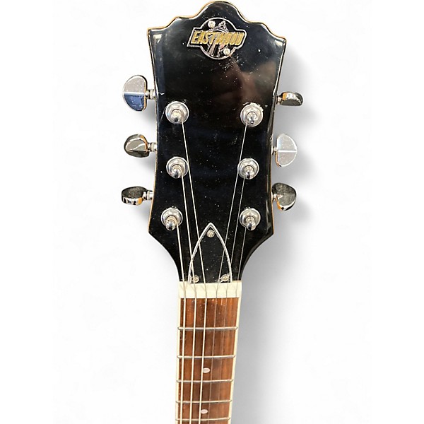 Used Eastwood EG-P90 Natural Hollow Body Electric Guitar