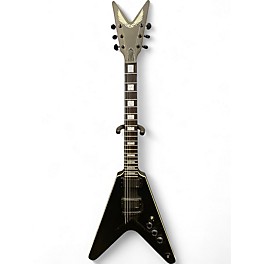 Used Dean V Stealth Satin Black Solid Body Electric Guitar
